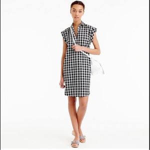 JCrew gingham shirt dress
